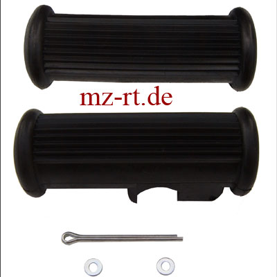 Foto IFA MZ RT 125 Gummis f&uuml;r Fu&szlig;rasten Fahrer